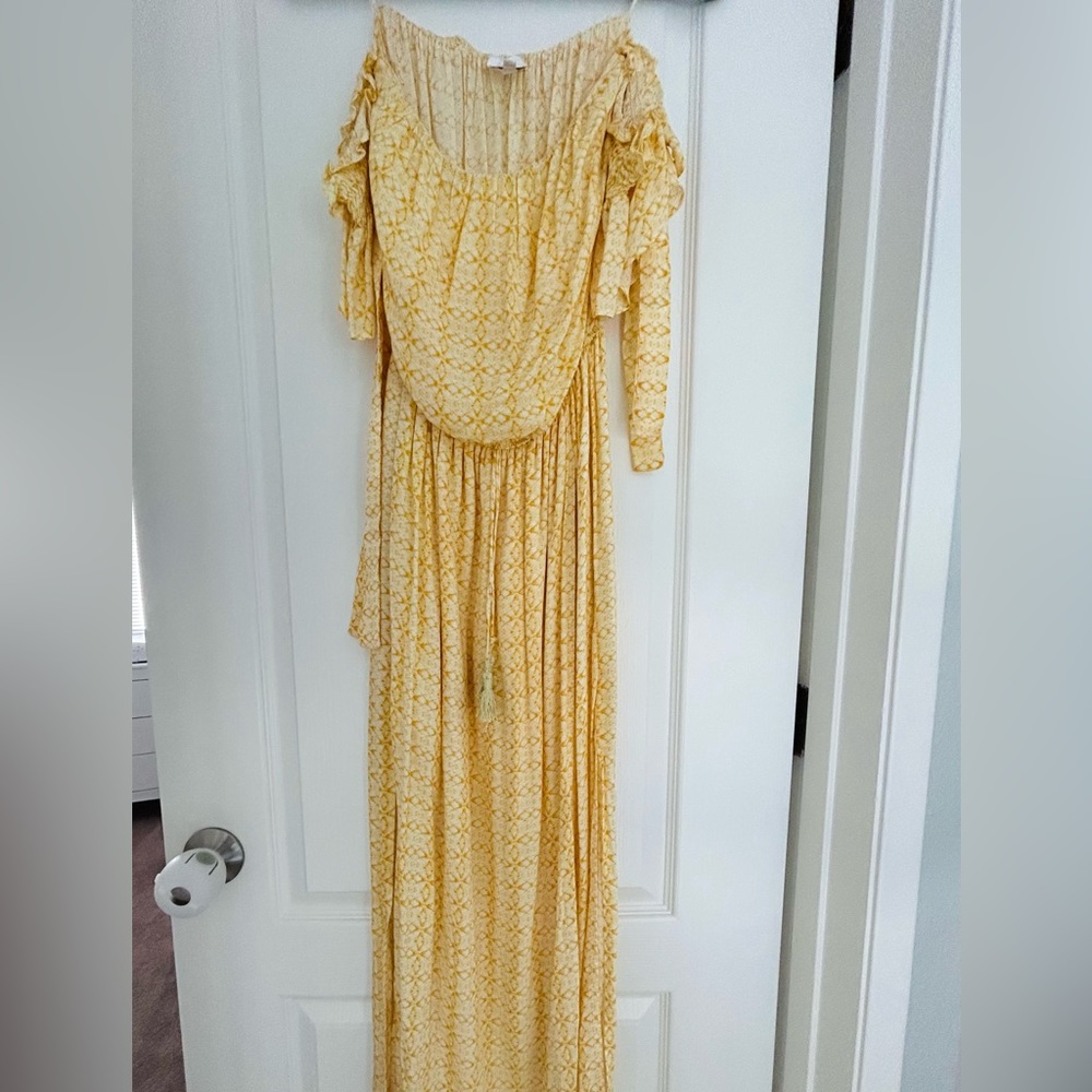Sun Beam Summer Yellow Maxi Dress